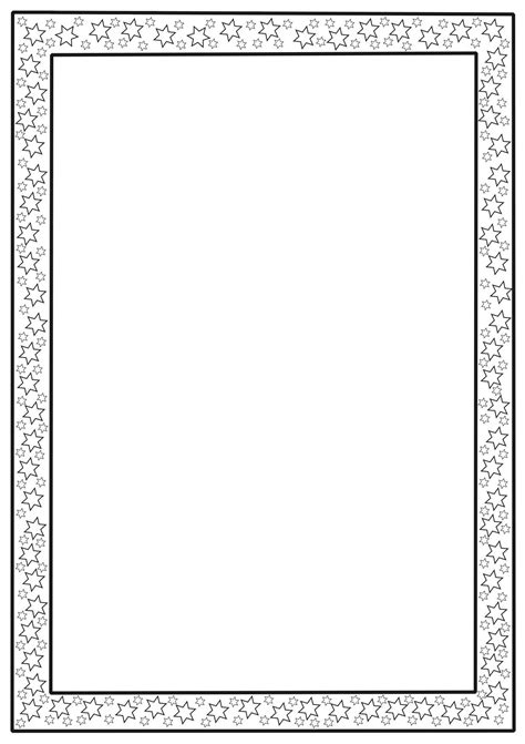 Printable paper templates with borders 3