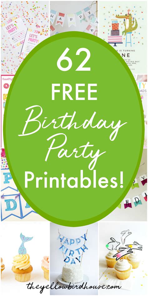 Printable party decor