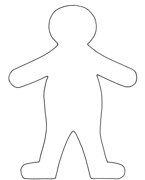 Printable Person Outlines for Design