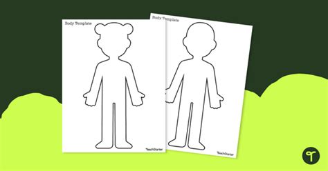 Printable Person Outlines for Education