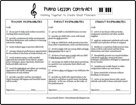 Printable piano lesson plans