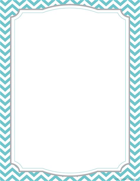 Chevron printable picture frames