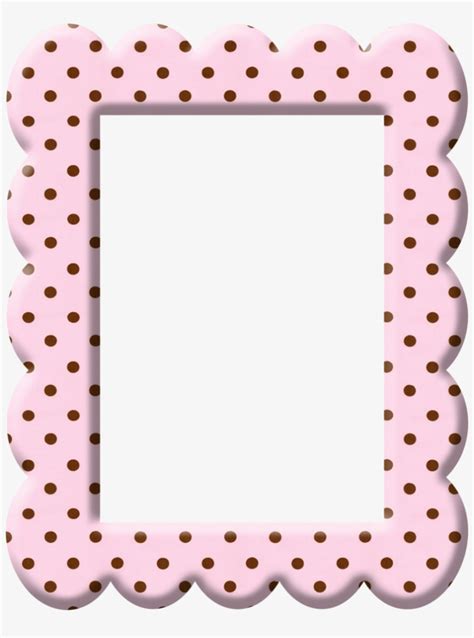 Polka dots printable picture frames