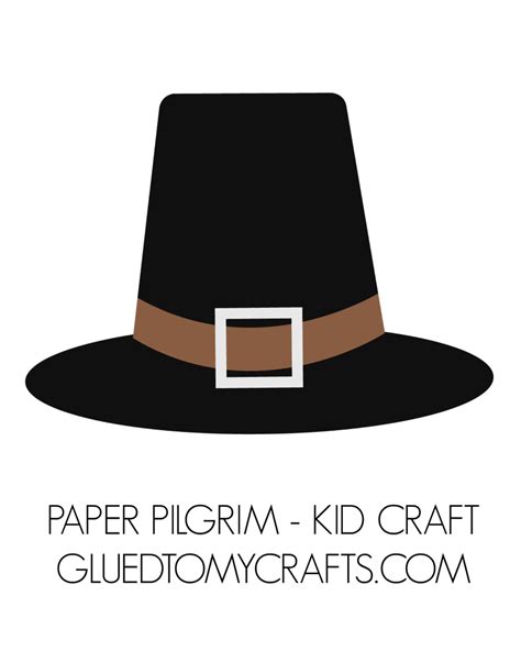 Printable Pilgrim Hat Template