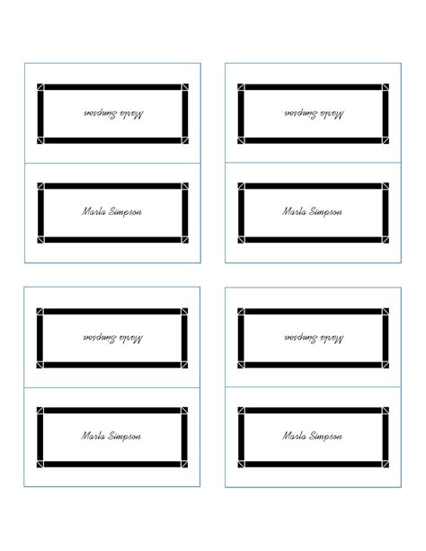 Printable Place Card Template