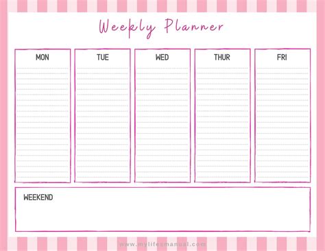 Weekly Appointment Planner Printable 1