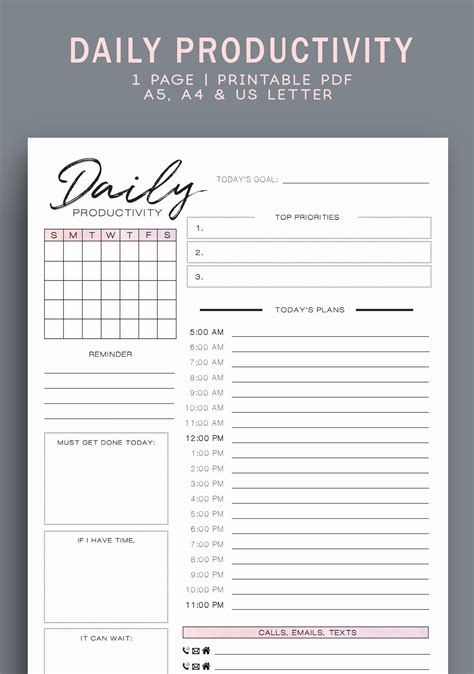 Printable planner pages for organization and productivity