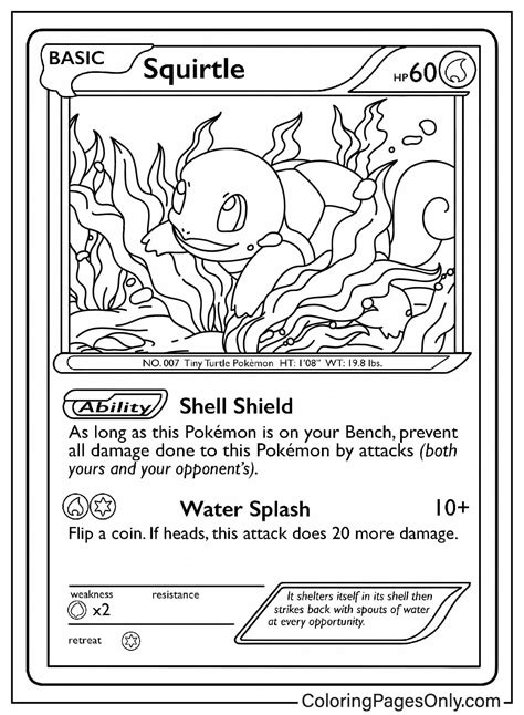 Printable Pokémon Card Coloring Pages