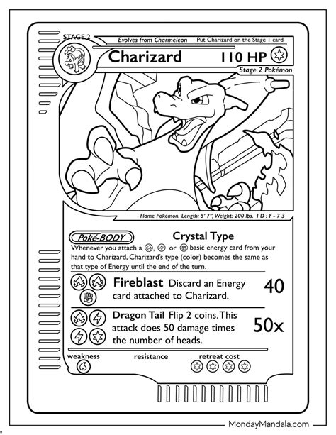 Printable Pokémon Card Coloring Pages