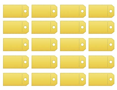 Printable Price Tag Template