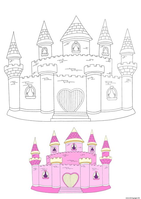 Princess castle printable pictures