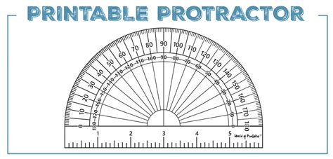 Printable protractor actual size