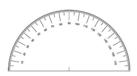 Printable protractor template ideas