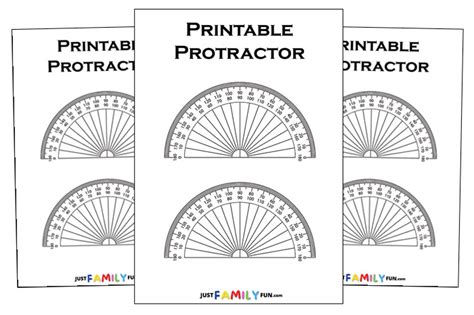 Uses of a printable protractor actual size