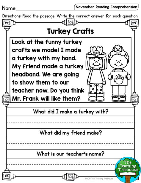 Printable reading worksheets for 1st grade