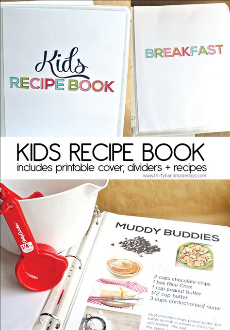 Printable Recipe Books for Kids with Illustrations