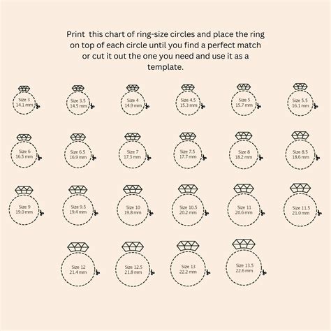 Printable Ring Sizer