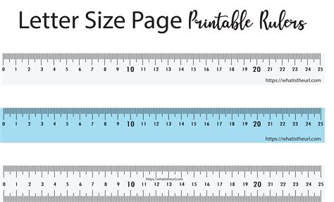 Printable Ruler Applications Example