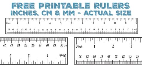 Printable Ruler Types Example