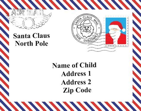 Printable Santa Envelopes