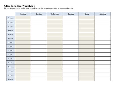 Printable Schedule Online