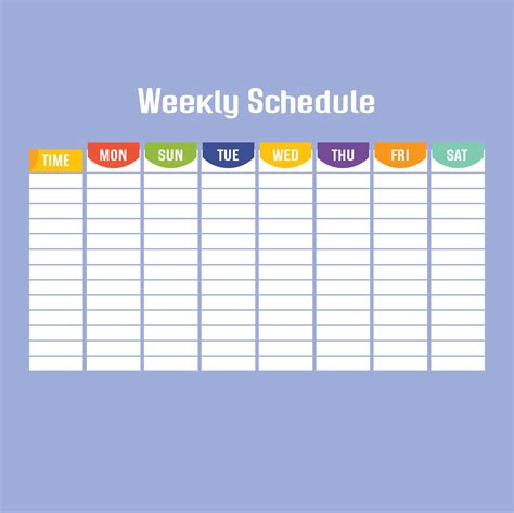 Printable Schedule