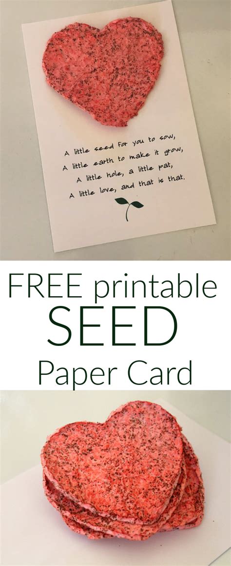 A person holding a printable seed paper template