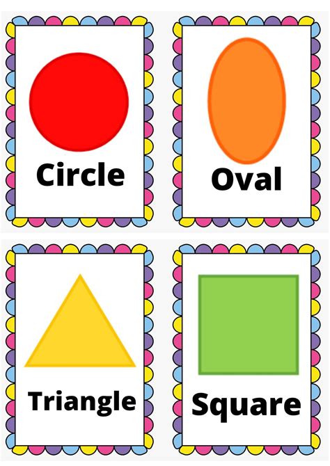 Printable Shape Flashcards