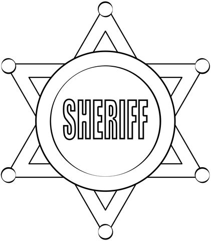 Printable sheriff badge templates