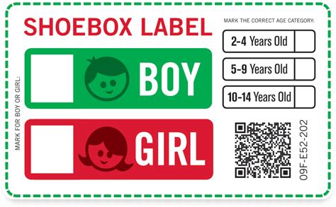 Printable Shoe Box Labels