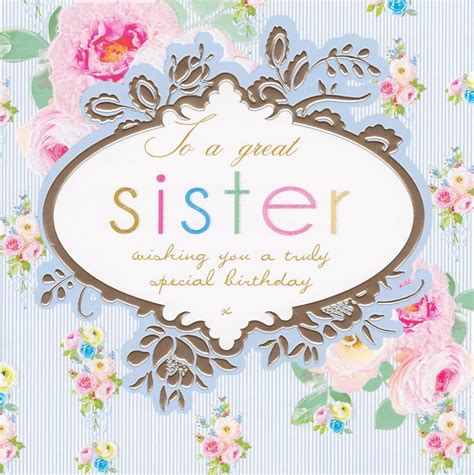 printable sister birthday cards