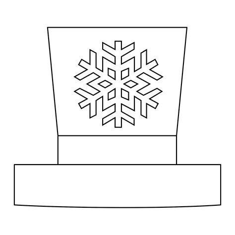 Printable Snowman Hat Template