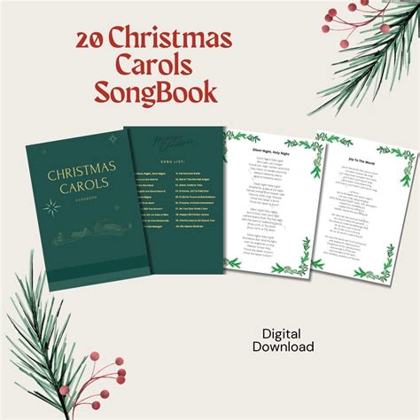 Printable Songbooks for Christmas Caroling