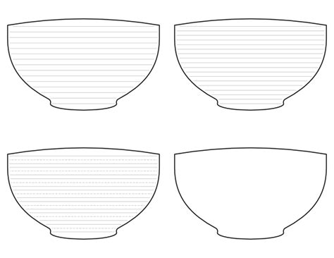 Printable Soup Bowl Template 5