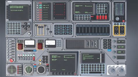 Printable Spaceship Control Panel Template