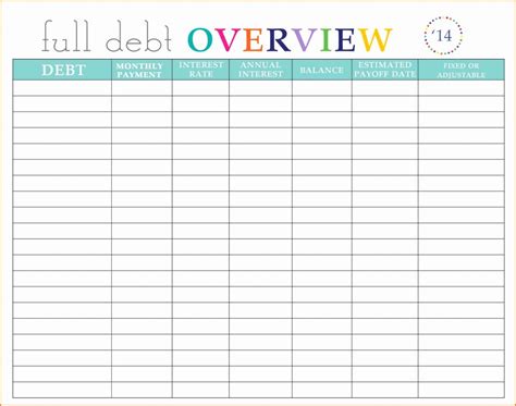 Best Practices for Using Printable Spreadsheet Templates