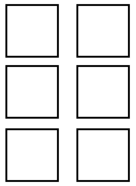 Printable Square Templates for Scrapbooking