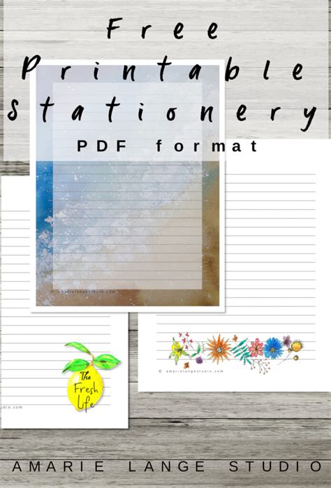 Printable Stationery PDFs