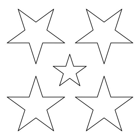 Printable Stencil Stars