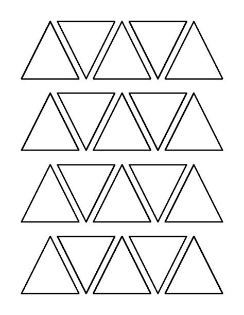 Printable Stencil Triangles