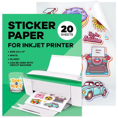 Printable Sticker Paper for Laser Printers