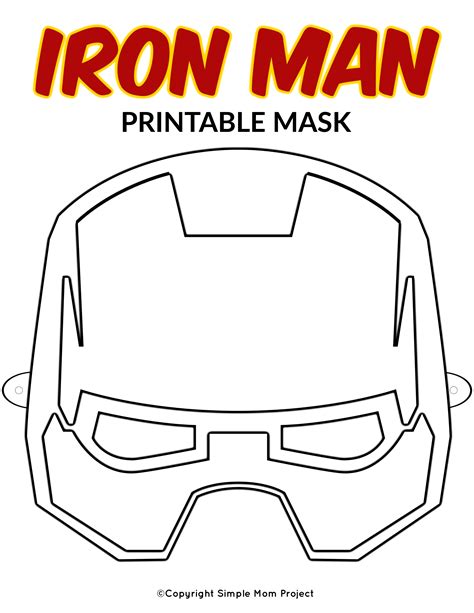 A collection of printable superhero masks for kids to color