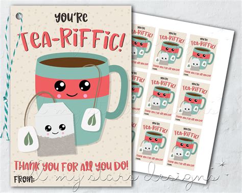 Printable Tea Cup Gift Tag