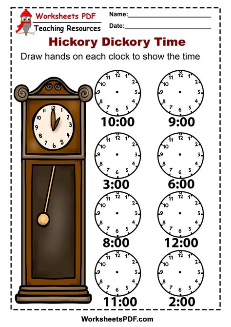 Printable telling time worksheets