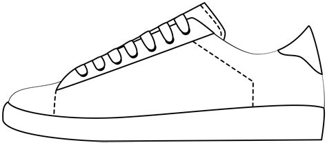 Printable Tennis Shoe Template