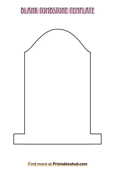 Printable Tombstone Template