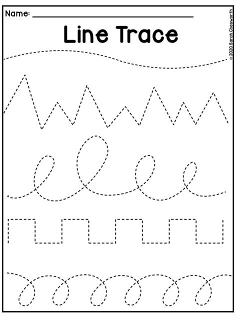 Printable Tracing Worksheets for Kids PDF