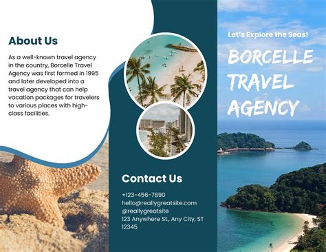 Printable travel brochures