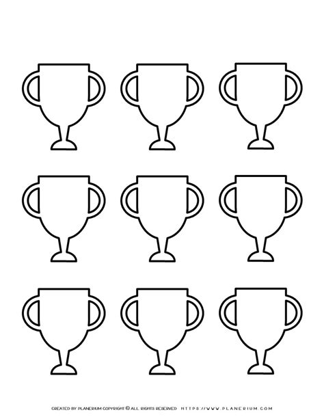 Printable Trophy Templates for Achievement