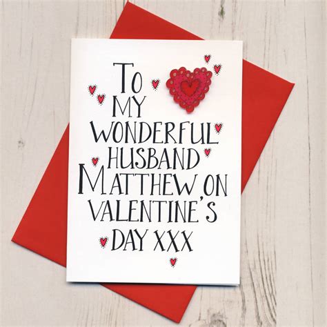 Printable Valentine's Day cards for husbands